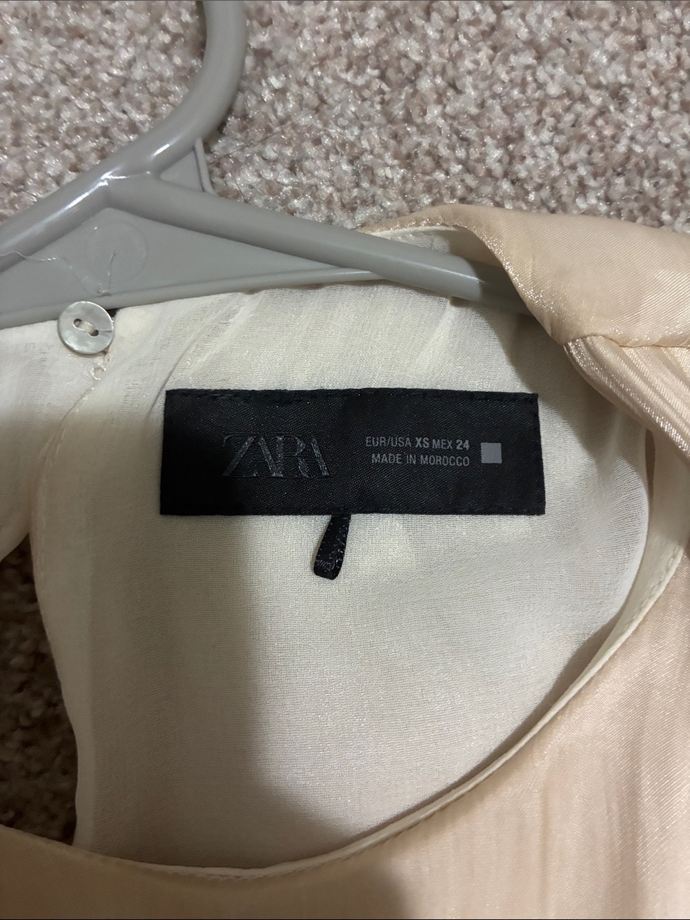 Zara Sparkly Effect Ruffled Top - Picture 8 of 10